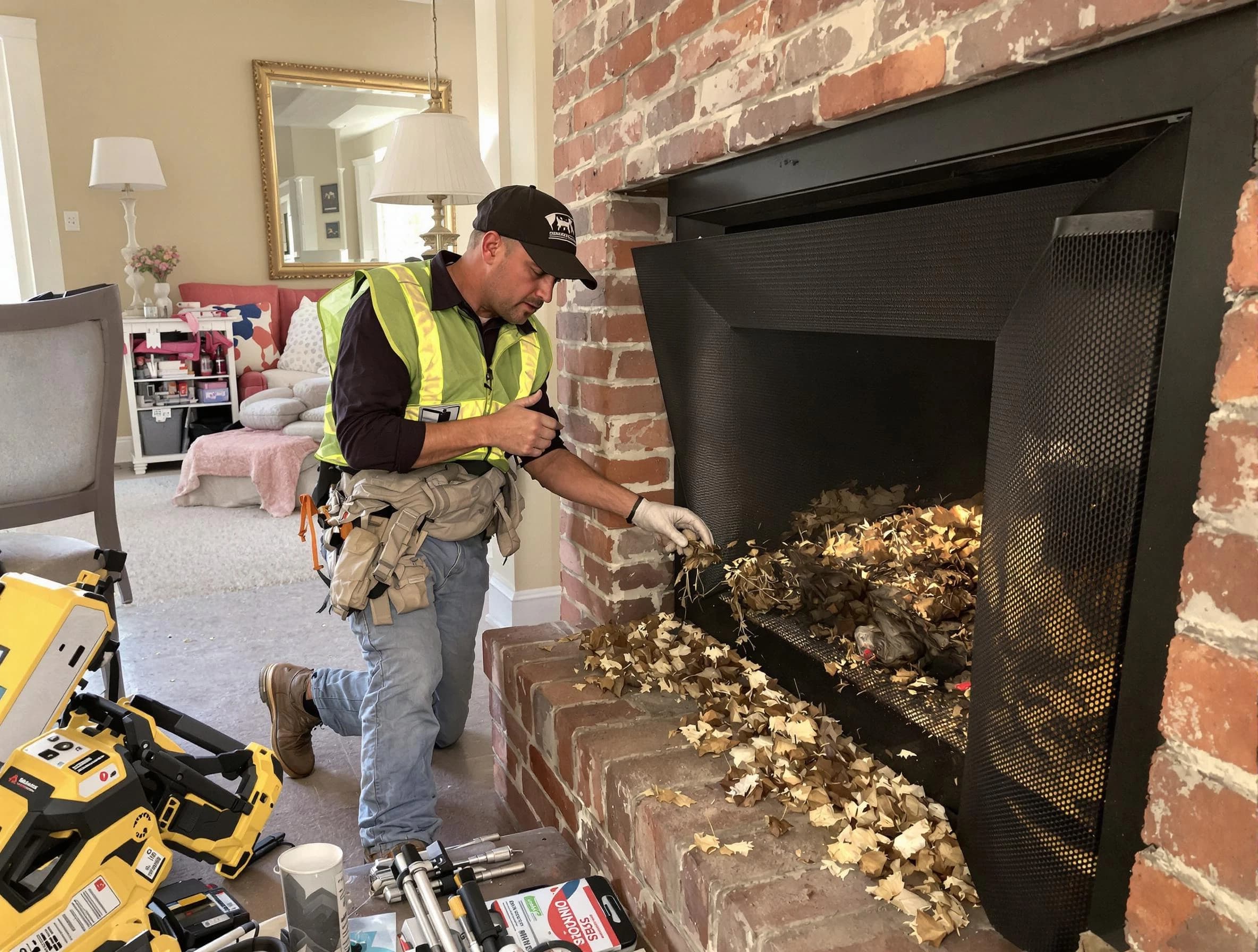 Safe screening installation by Kennesaw Chimney Sweep in Kennesaw, GA