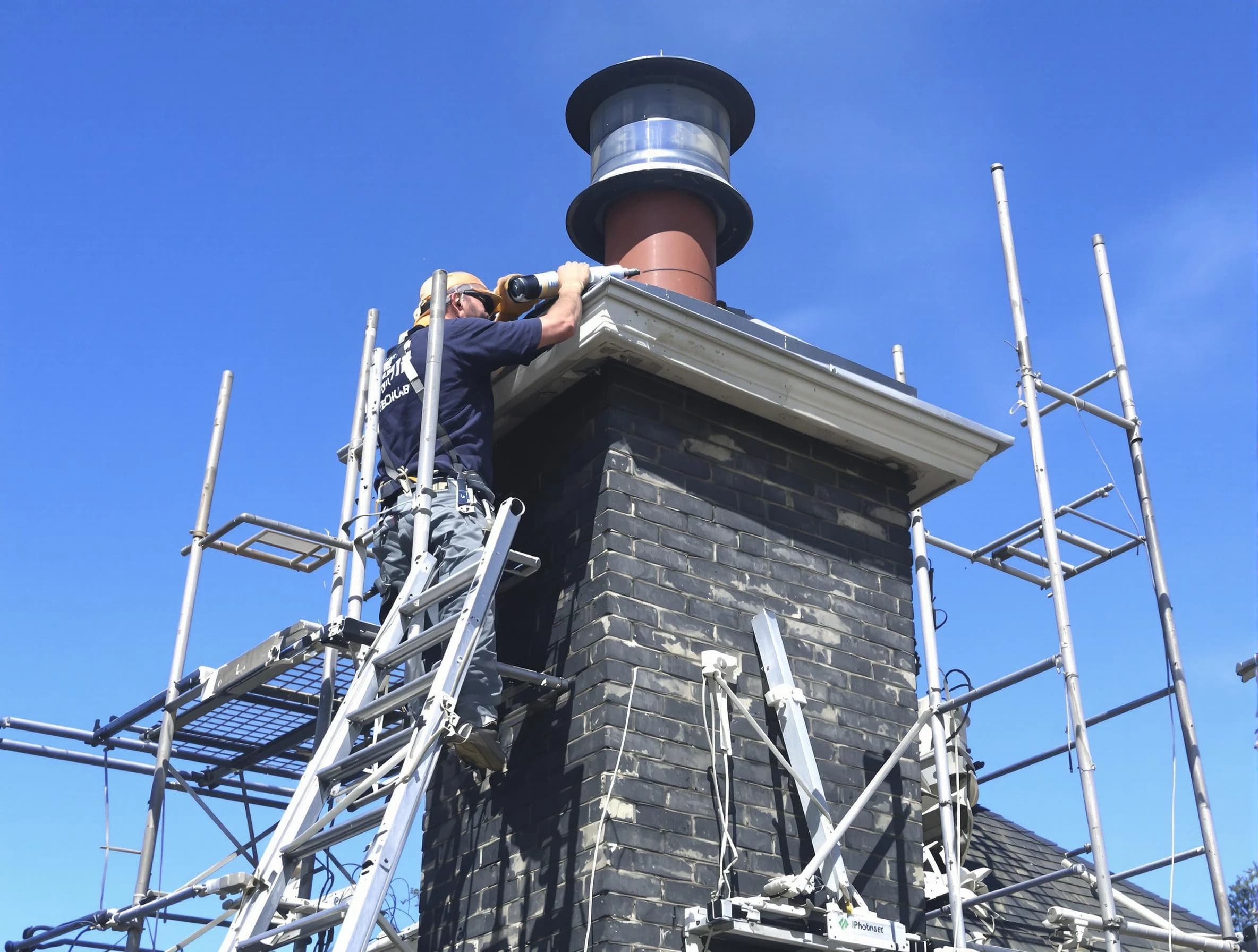 Sturdy chimney crown finished by Kennesaw Chimney Sweep in Kennesaw, GA