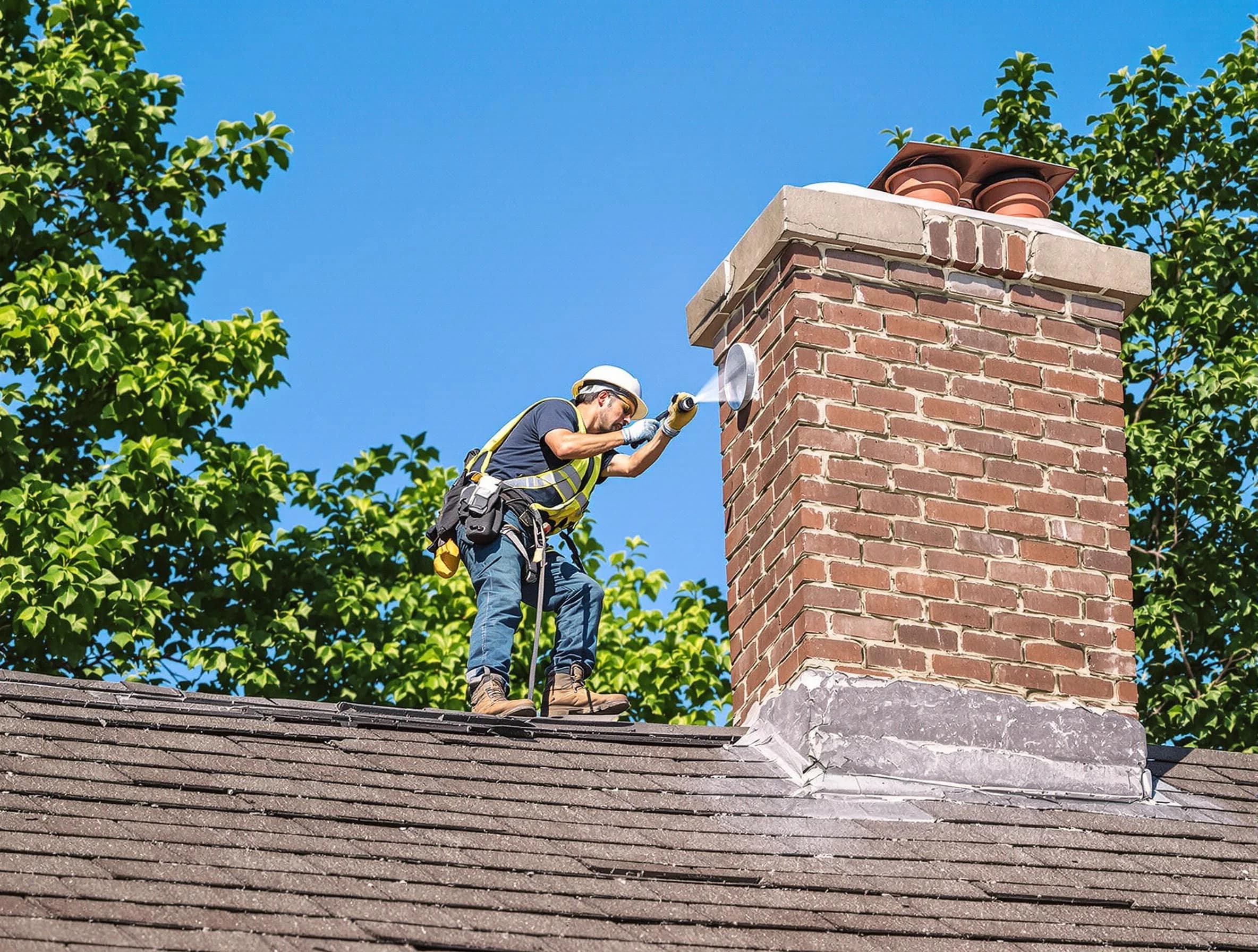 Kennesaw Chimney Sweep performing an inspection with advanced tools in Kennesaw, GA