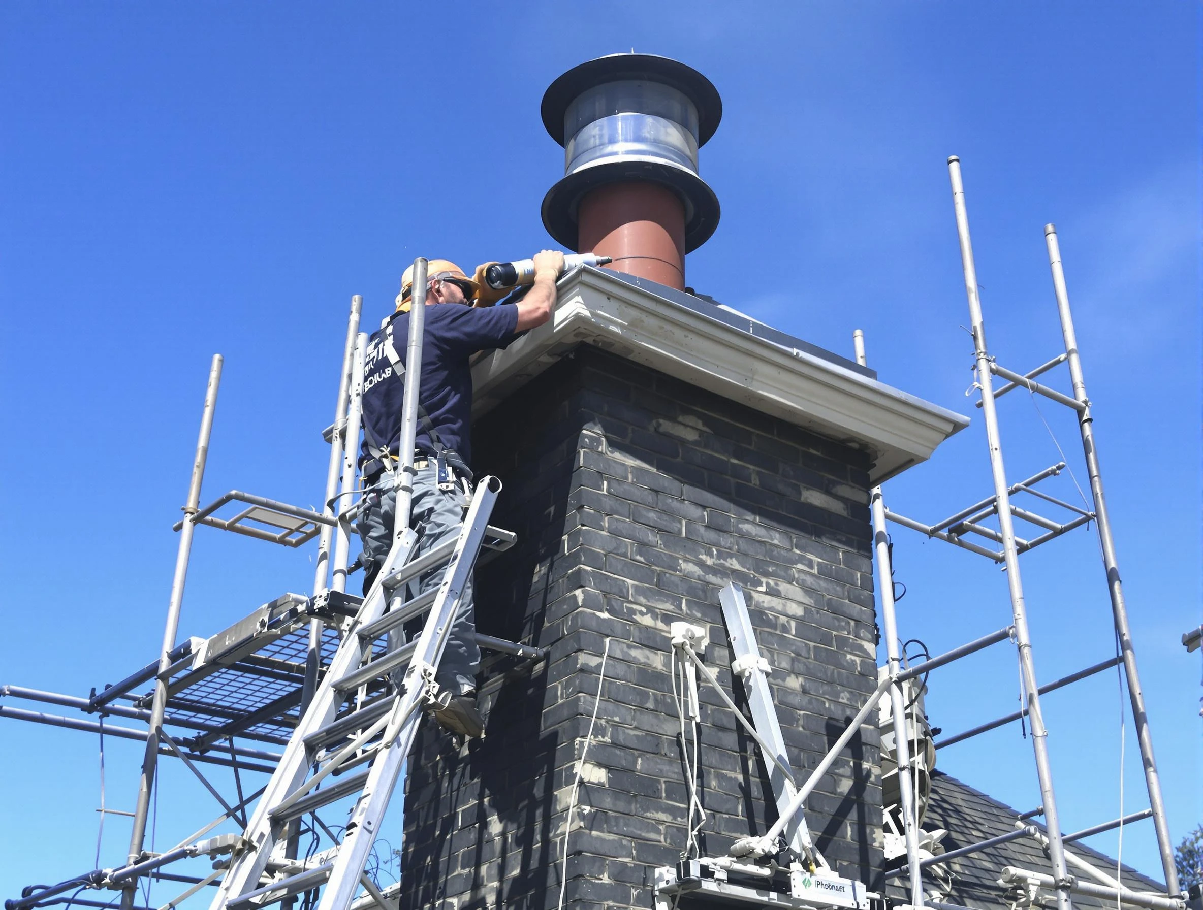 Sturdy chimney crown finished by Kennesaw Chimney Sweep in Kennesaw, GA