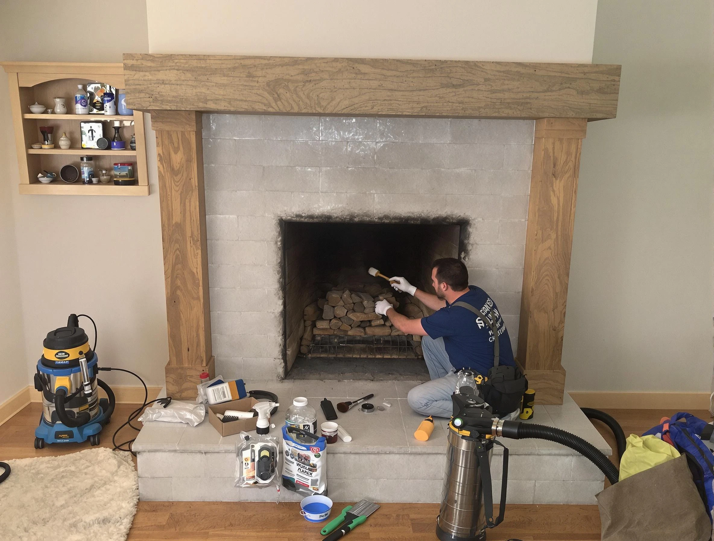 Detailed creosote removal process by Kennesaw Chimney Sweep in Kennesaw, GA