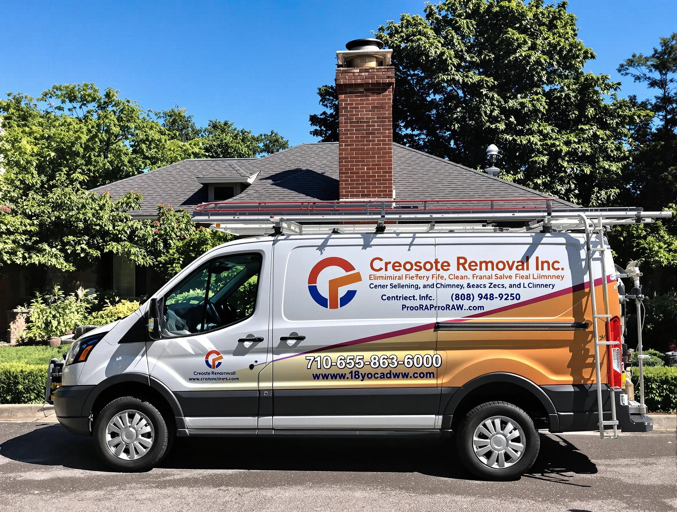 Kennesaw Chimney Sweep technician removing creosote safely in Kennesaw, GA